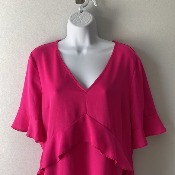 Miss Selfridge fuscia dress 12 - Picture 4 of 12